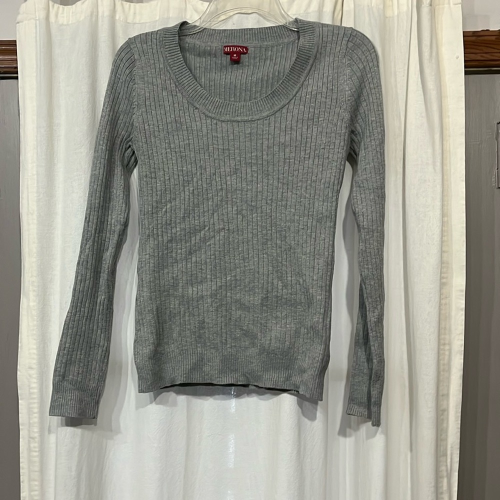 Merona ribbed knit, scooped neck sweater